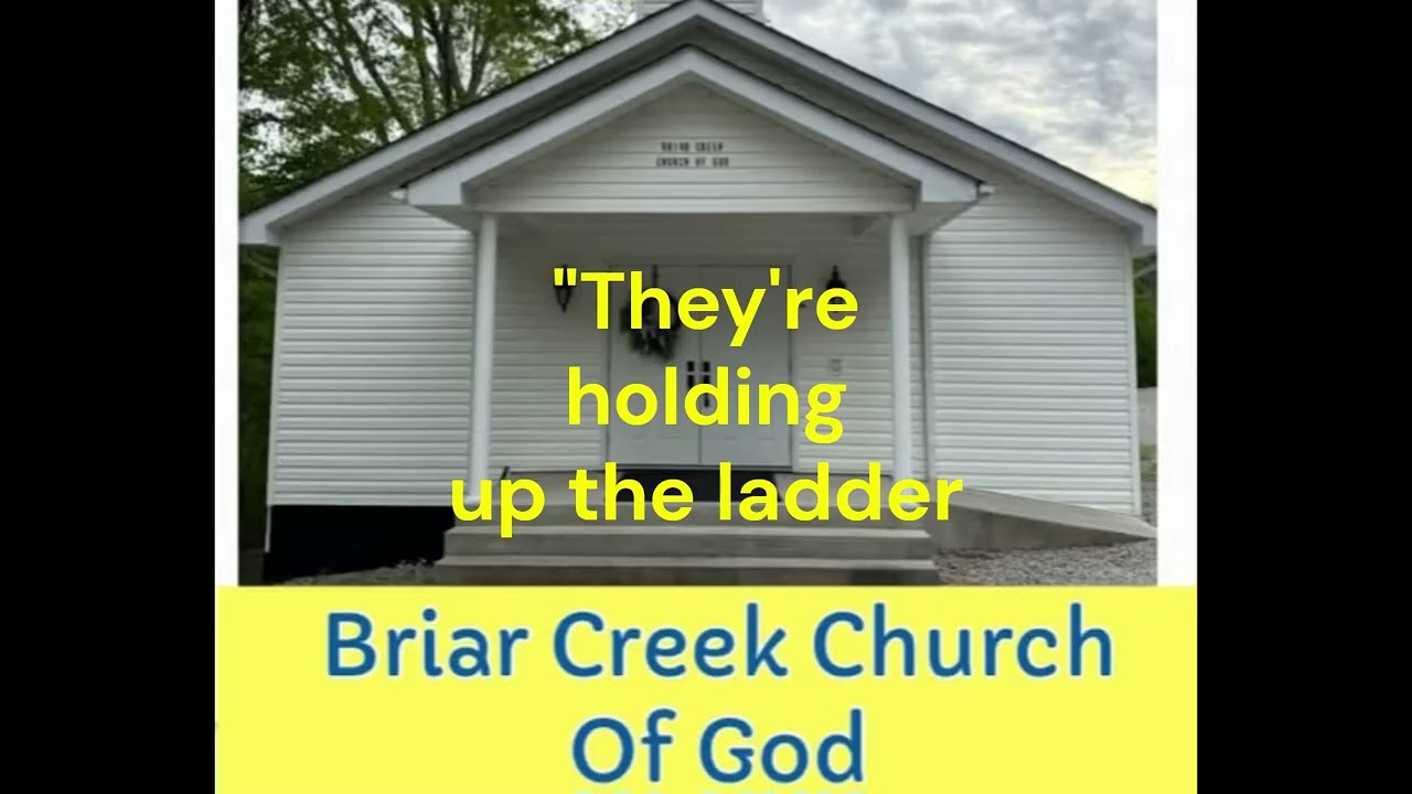 They're holding up the ladder