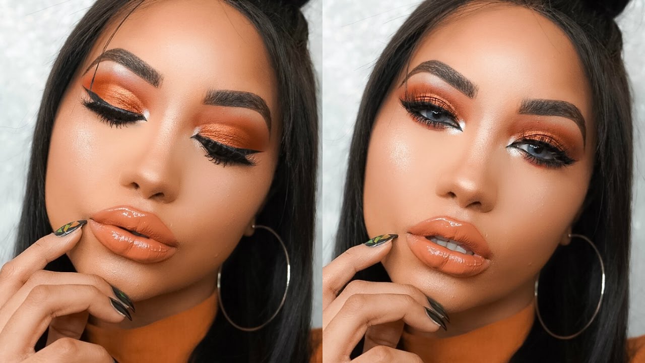Burnt Orange Makeup Tutorial | Perfect Fall Makeup Look