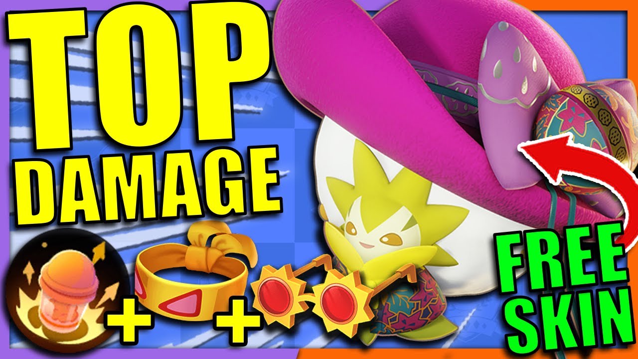 TOP DAMAGE SUPPORT!! ELDEGOSS FULL DAMAGE BUILD | New Free Holowear Showcase Pokemon Unite