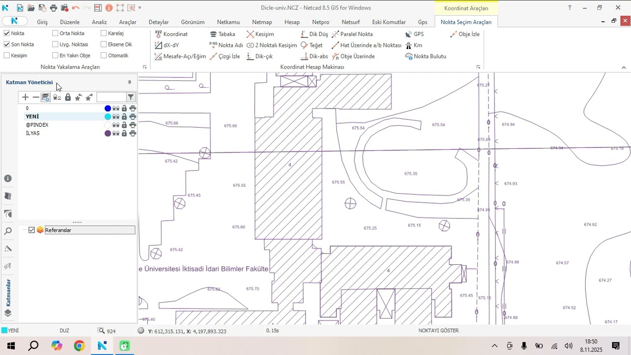 NetCad 8.5 -- Proje aplikasyon işlemleri