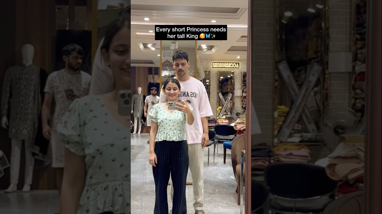Tall Boy + Short Girl = Perfect Match 😊💖🤞🏻