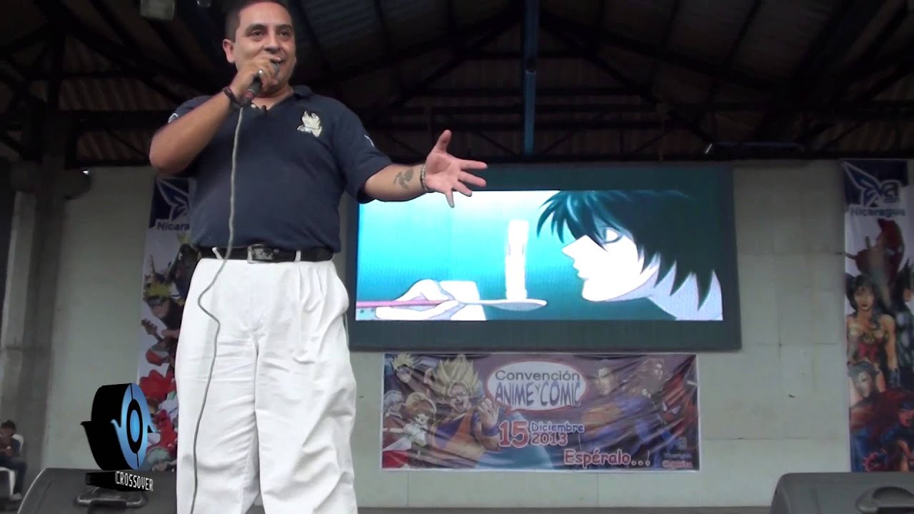Hugo Núñez - Voz de L (Death Note) Nelson (Los Simpson) Minicon Anime 2013 - Parte 03