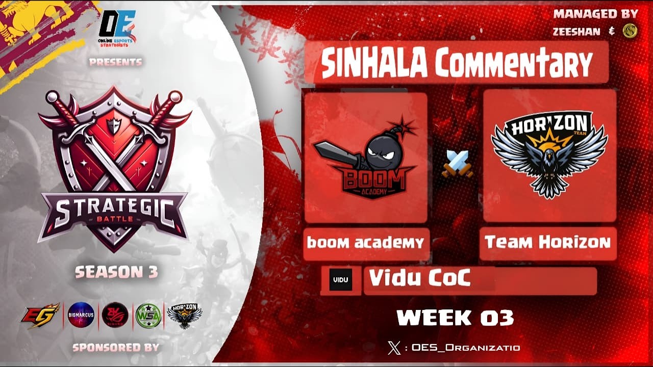 අද තීරණාත්මක War එක! ⚔️🔥Boom Academy vs Team Horizon | International Tour LIVE Battle