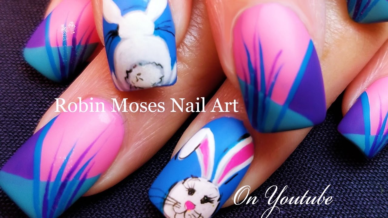 BUNNY BUTTS!  *EXTRA* EASTER Nail Art Tutorial