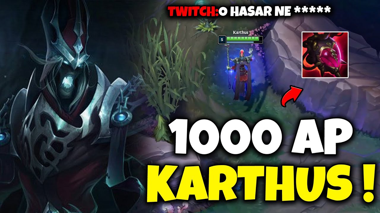 1000 AP KARTHUS JUNGLE İLE ÇOK ZOR BİR MAÇ !