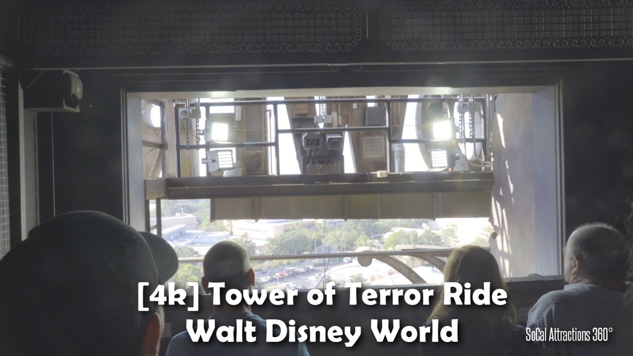 [4K] Tower of Terror Ride 2016 - Walt Disney World - Disney's Hollywood Studios