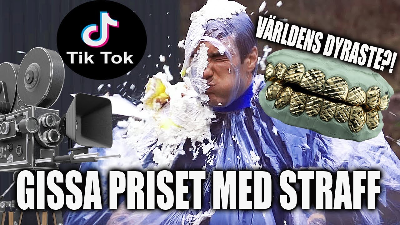 GISSA PRISET MED STRAFF. (TÅRTKASTNING)