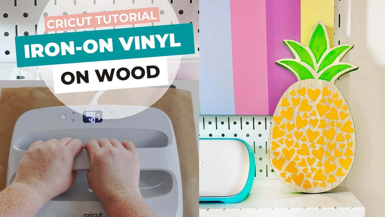 How To Use Iron-On Vinyl on Wood with Cricut