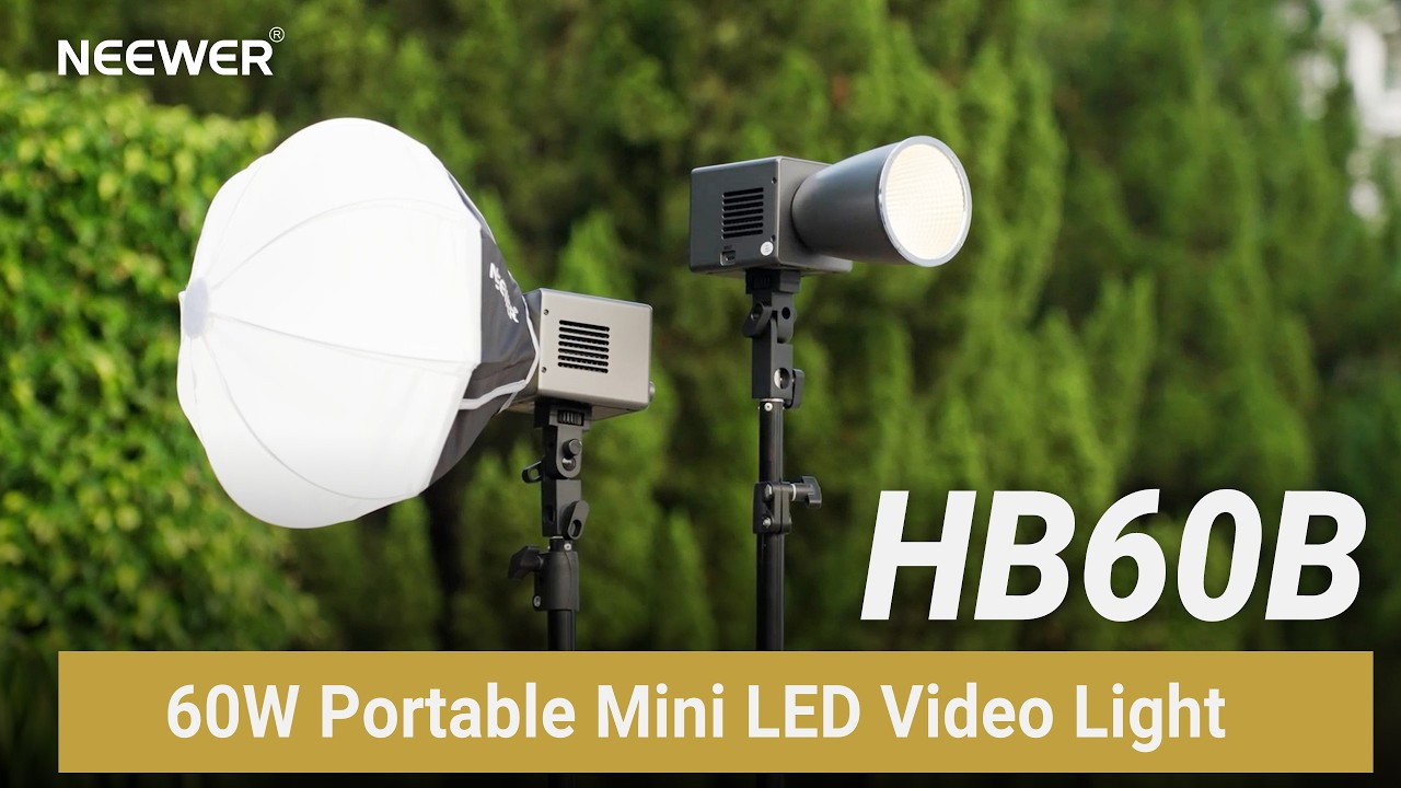 Introducing the NEEWER HB60B 60W Portable Mini LED Video Light