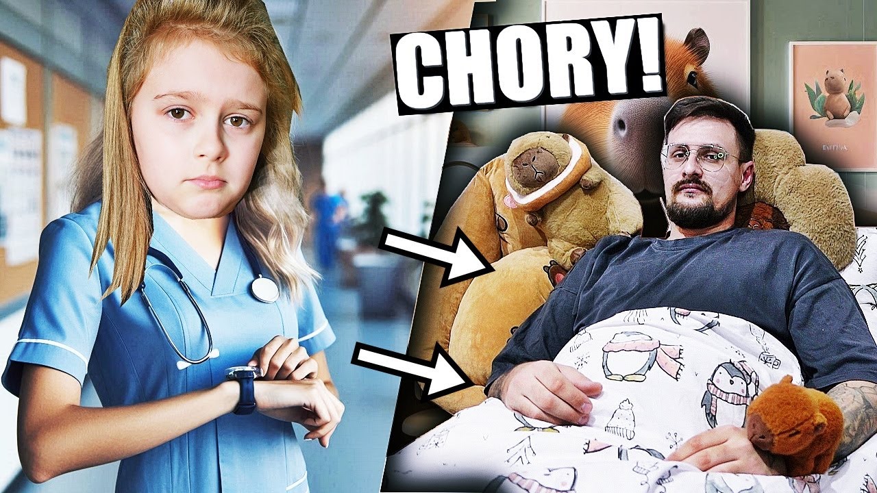 OLIWKA OPIEKUJE SIĘ CHORYM TATĄ ! 😨