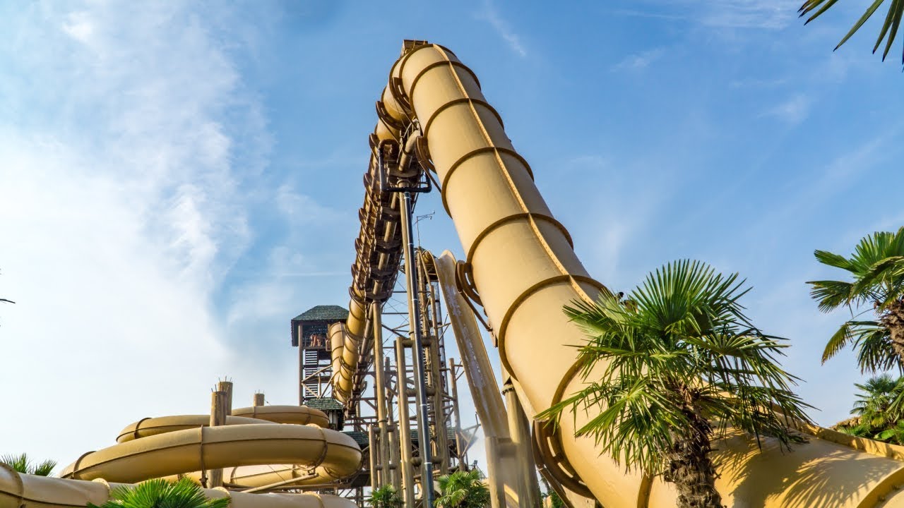 Aqualandia Jesolo - Scary Falls [2017 Edition] Extreme Drop Waterslide Onride POV