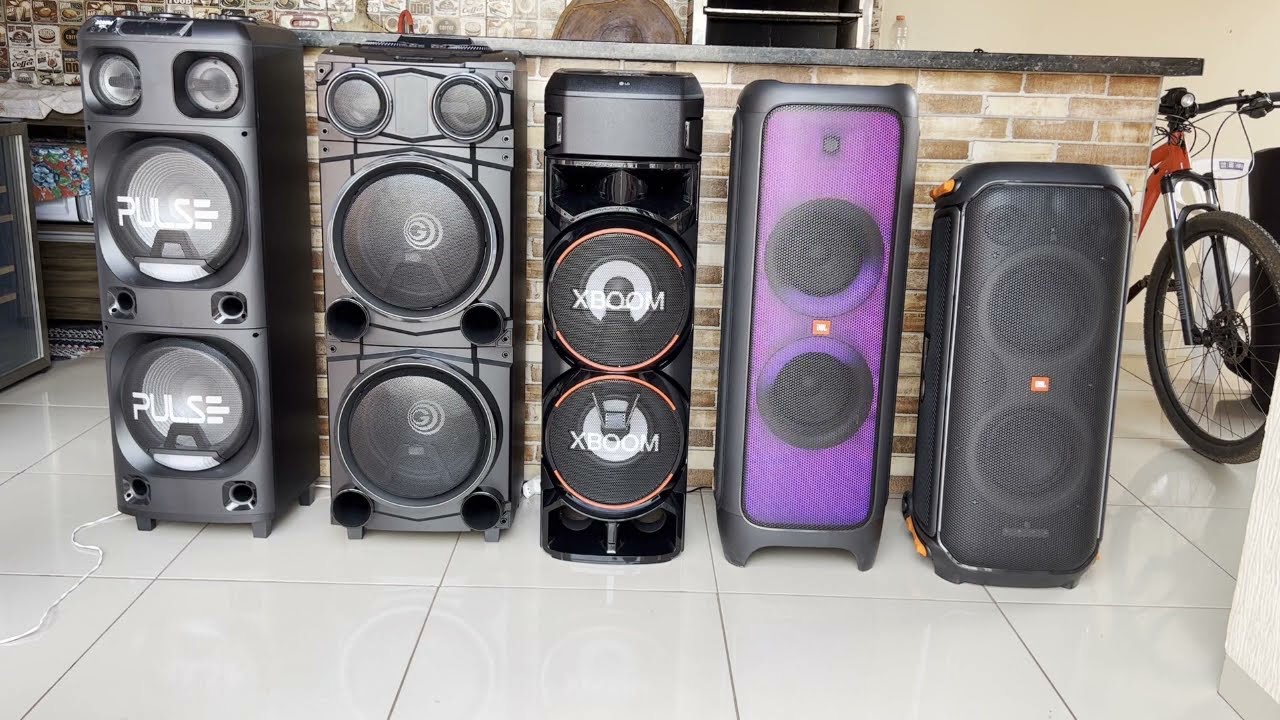 Batalha das torres de som;Partybox1000,Partybox 710,Pulse Sp500,Gradiente BlackBass, LG Rn9