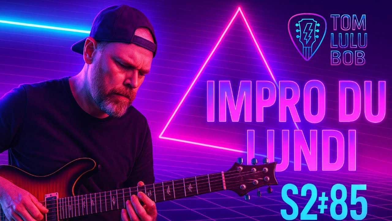 Impro du lundi S2#85 - @ElevatedJamTracks - #prs SE Custom 24-08 Quilt CG Charcoal 