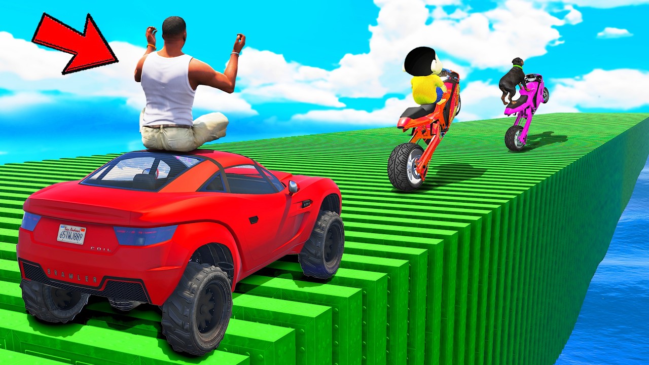SHINCHAN AND FRANKLIN TRIED THE IMPOSSIBLE PARKOUR CHALLENGE GTA 5