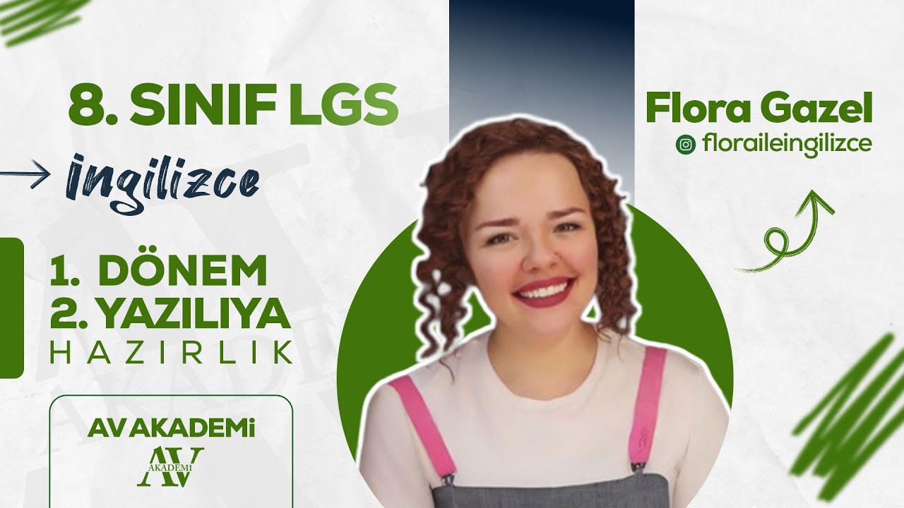 AV Yayınları | 8.Sınıf İngilizce 1. Dönem 2. Yazılıya Hazırlık