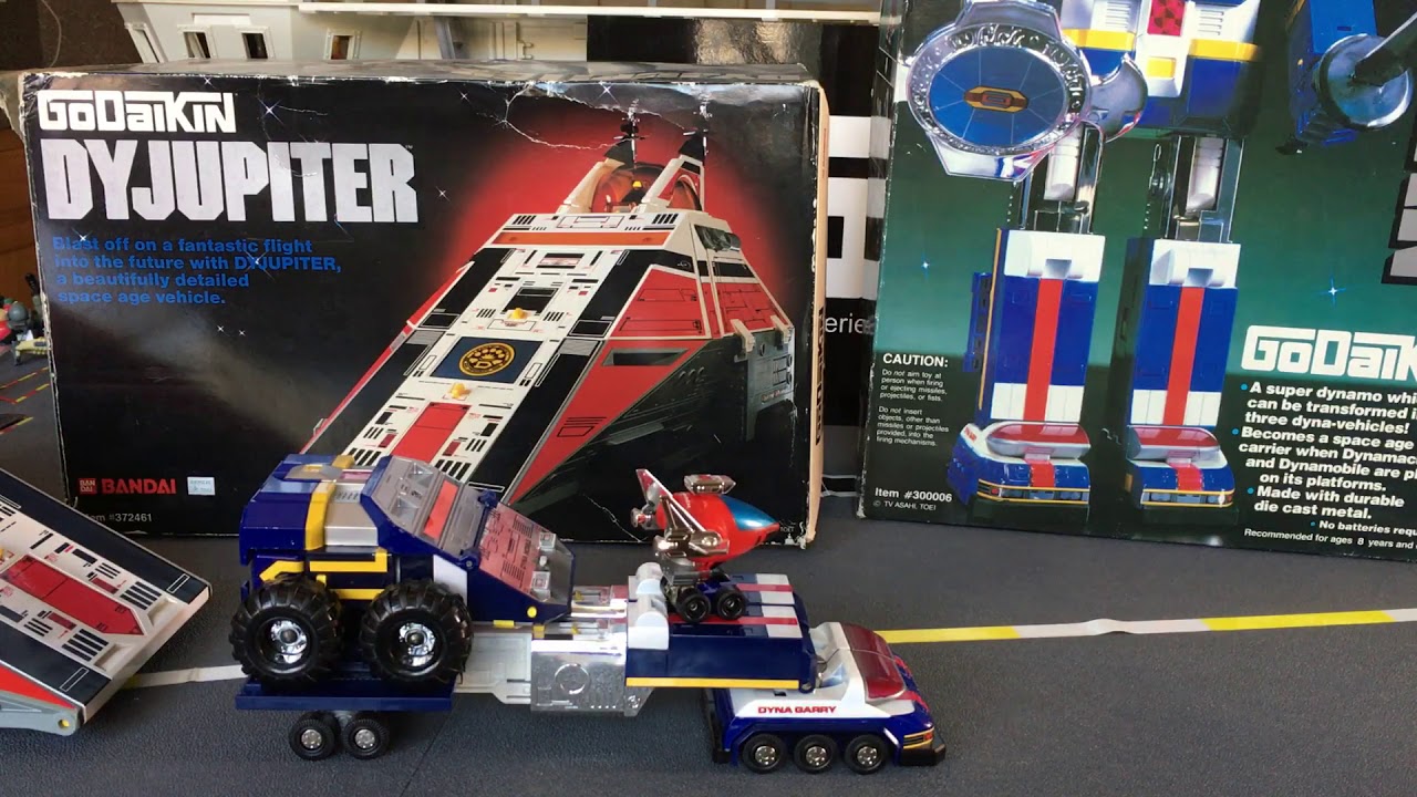 Vintage Bandai Popy Godaikin Dyjupiter and Dynaman Super Sentai chogokin Japanese Robot toy review.