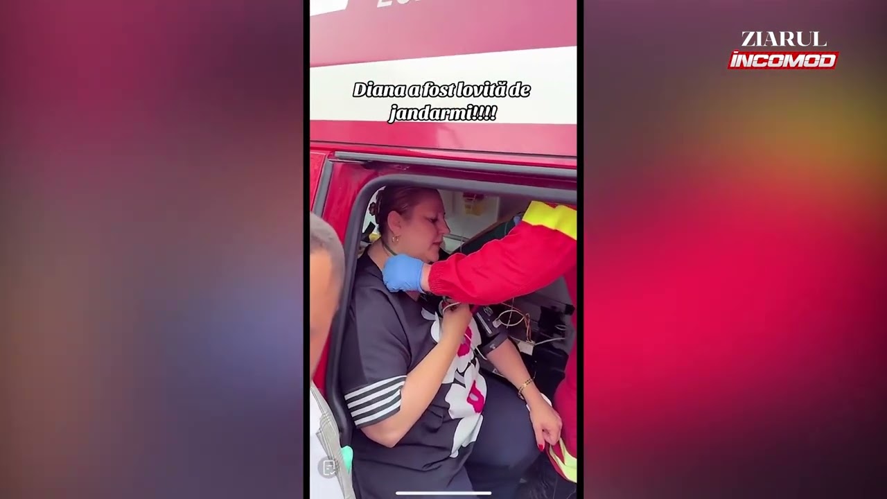Diana Sosoaca in ambulanta. Sustine ca a fost batuta de jandarmi
