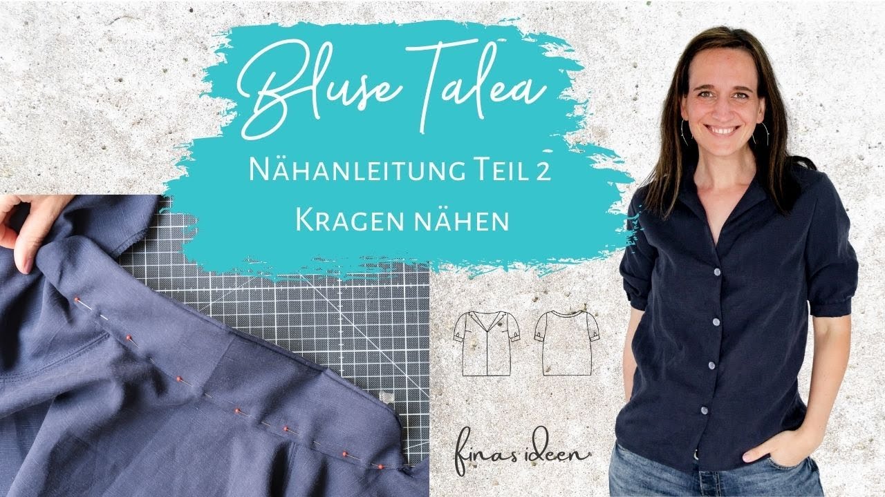 Nähanleitung Bluse Talea Teil 2: Kragen nähen