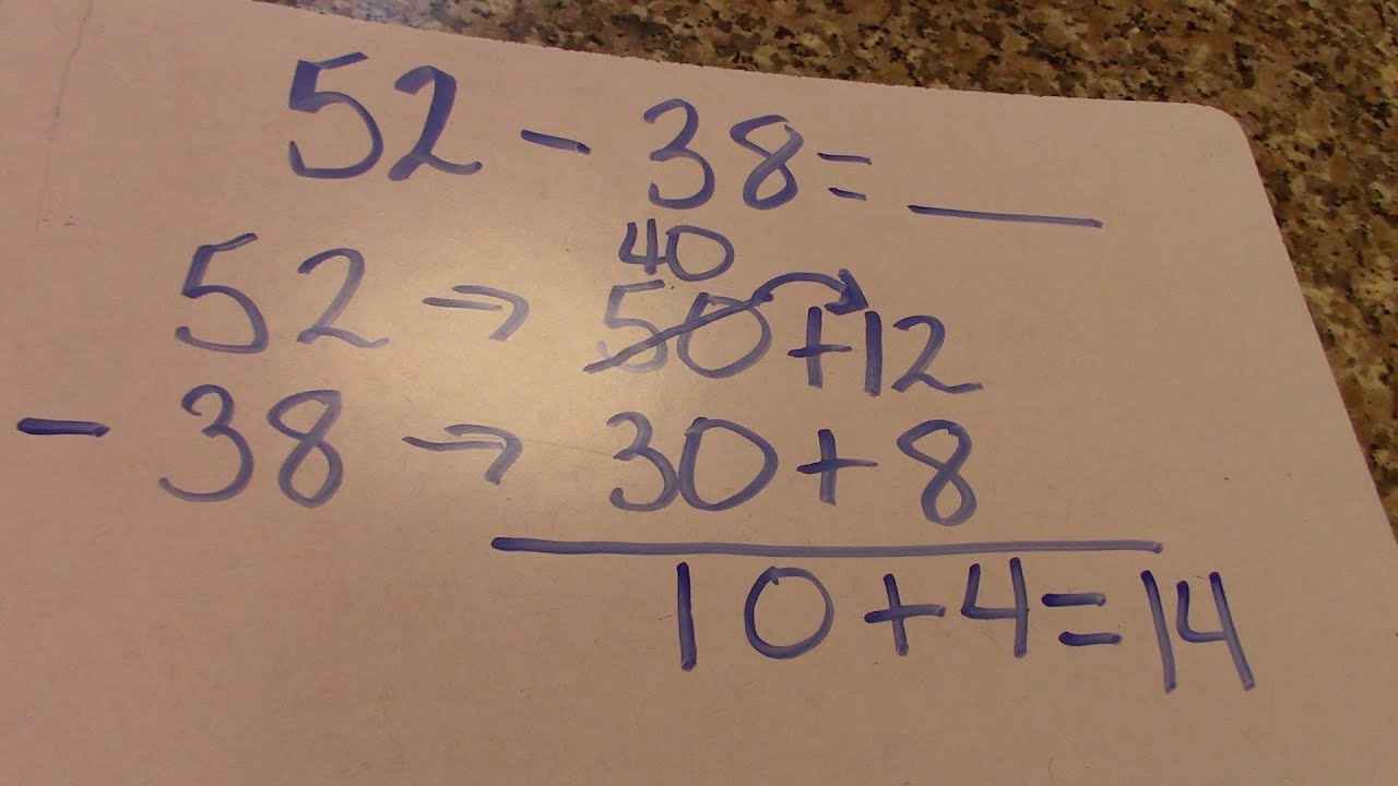 2 Digit Expanded Form Subtraction