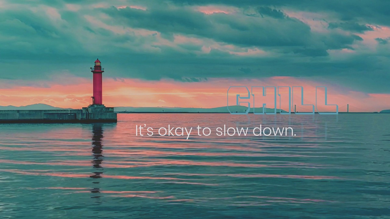 Peace of mind with Chill Music, Ocean Wave, Seagull, Chill Sounds