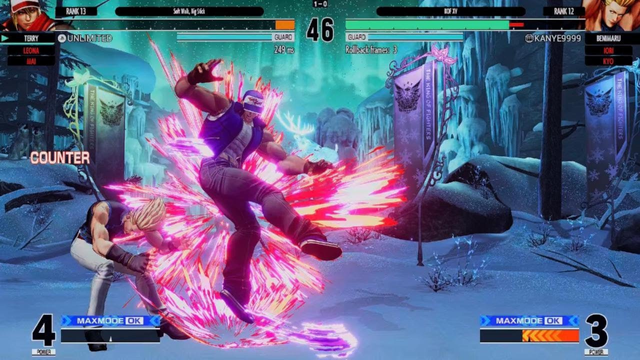 KOF XV_ Leona🔥🔥 Mai & Terry🔥🔥 vs. Iori, Kyo & Benimaru