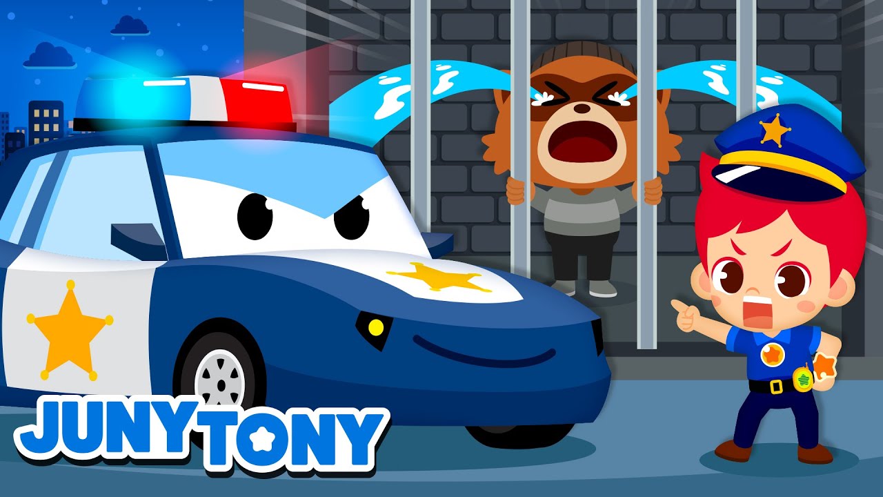 *NEW* Police Car | Vehicle Song | Car Songs | Police Car for Children | NurseryRhymes | JunyTony