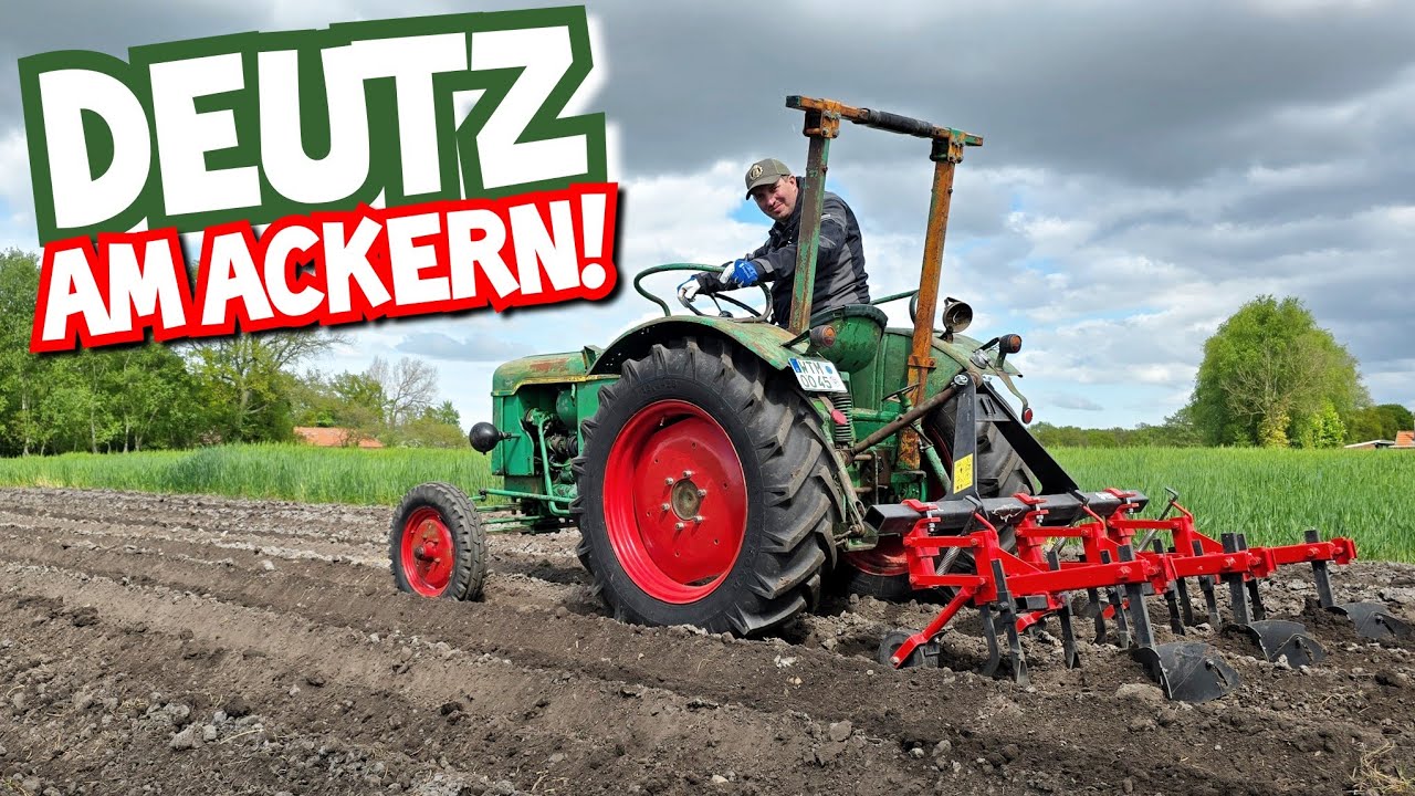 Passt der DEUTZ zwischen die REIHEN? | Kartoffeln häufeln mit dem grünen Trecker! | Mr. Moto