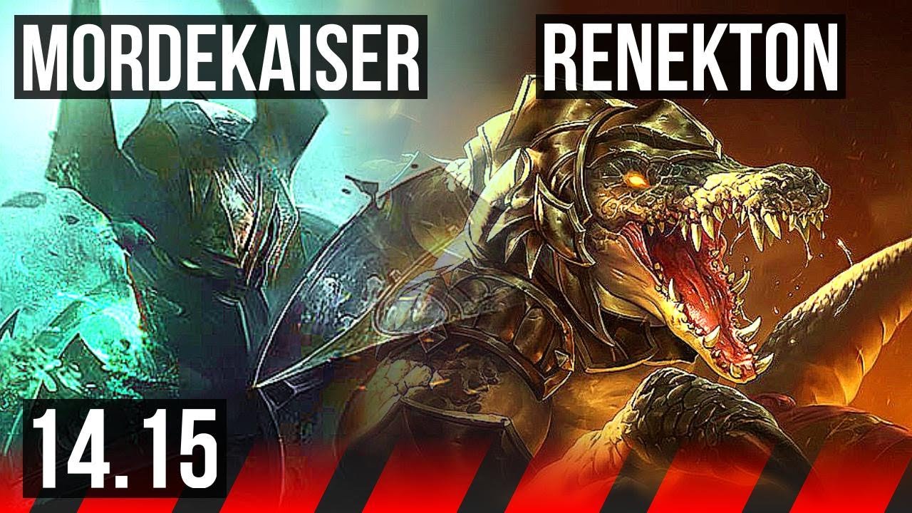MORDEKAISER vs RENEKTON (TOP) | Rank 9 Morde, 4k comeback | BR Grandmaster | 14.15