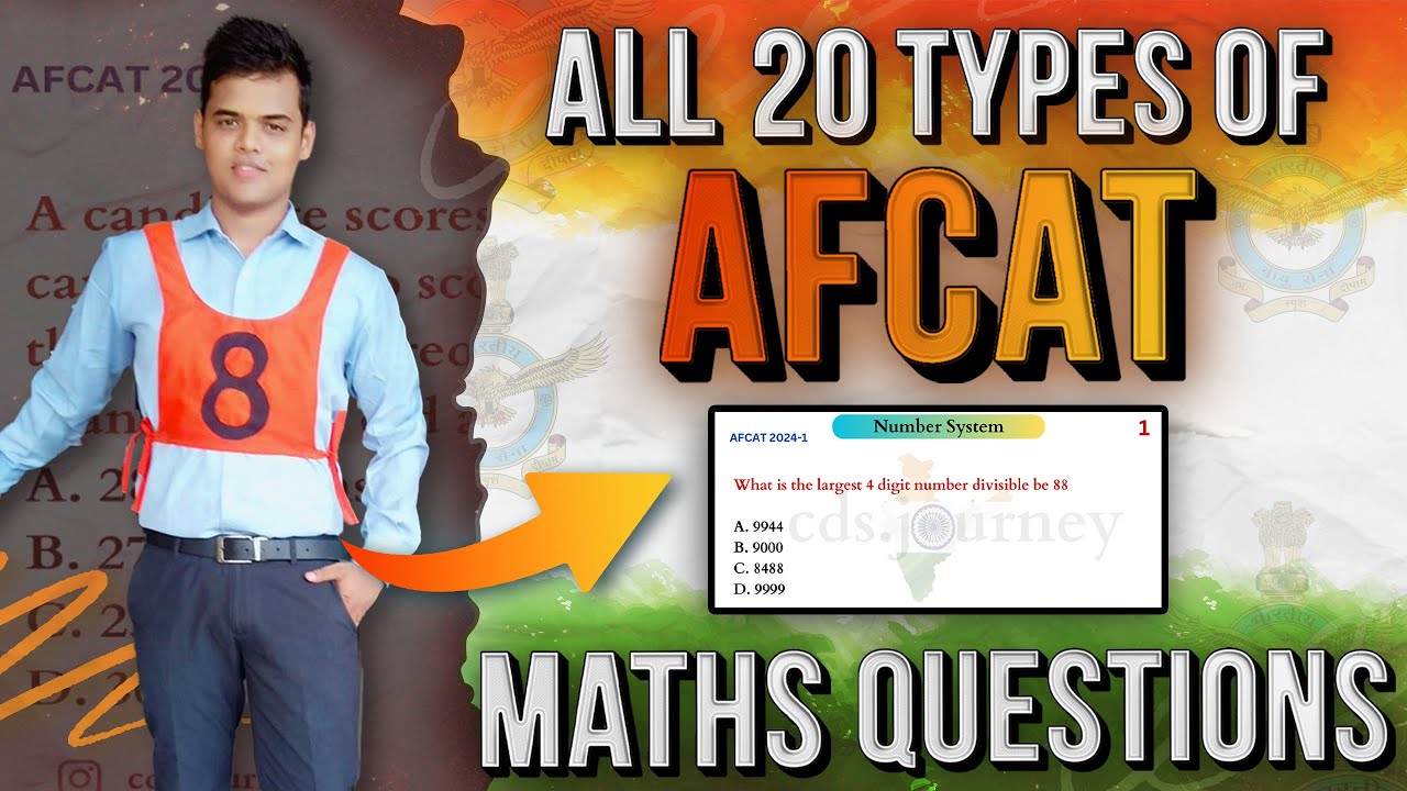 AFCAT 1 2025 MATHS . Every  Type of  Maths Questions for AFCAT 1 2025.