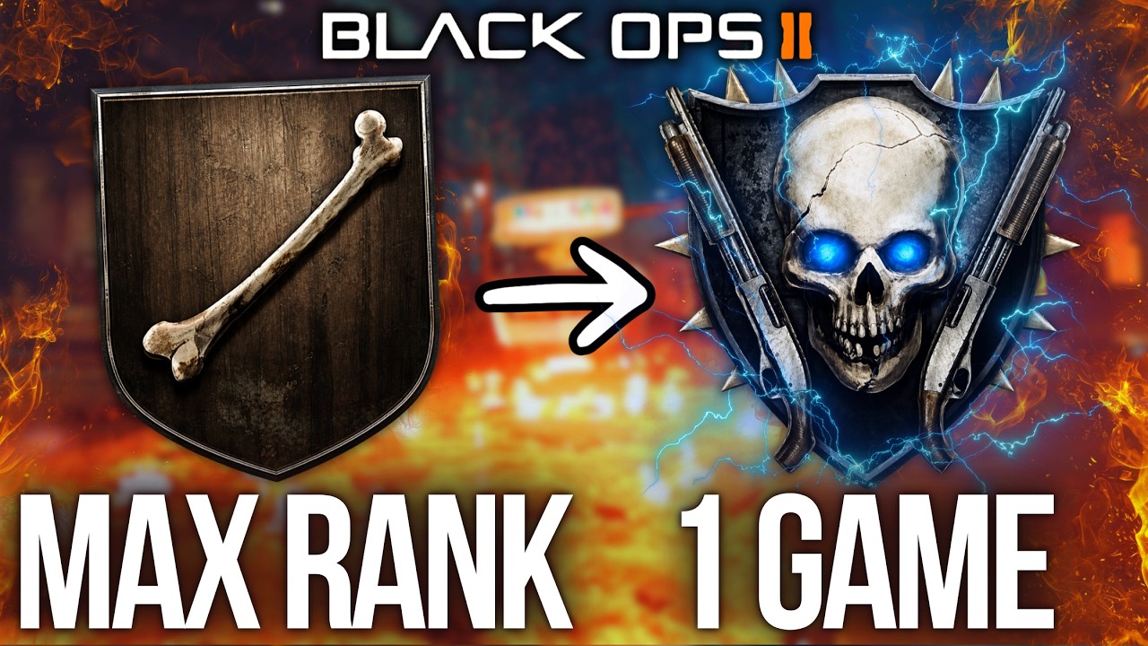 How To Get MAX RANK In ONE GAME On Black Ops 2 Zombies