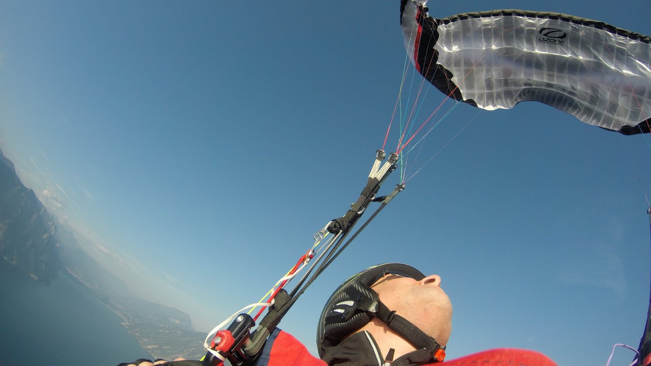 SIV, Full Stall guided by Pal Takats - Paragliding Lake Garda, Italy - Ozone Rush4