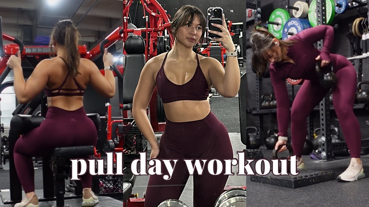 WORKOUT WITH ME(G): PULL DAY SLAY | full back and biceps workout with voiceover form tips!