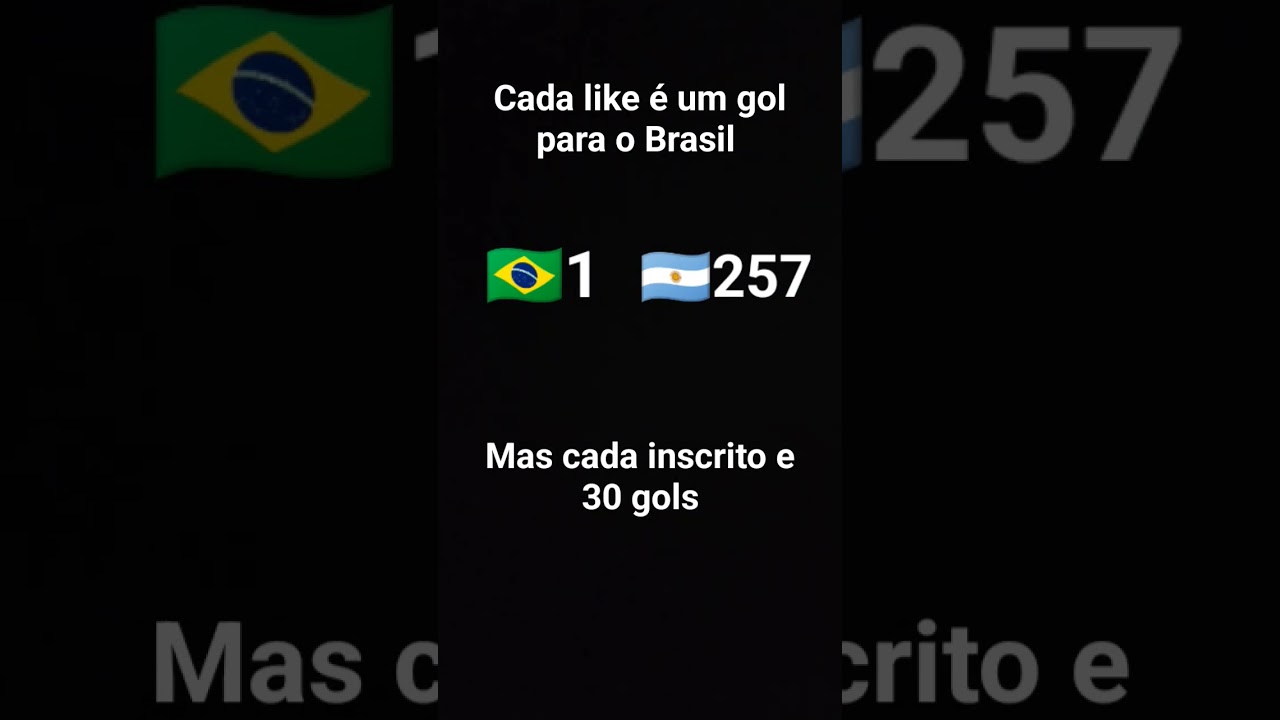 Cada like é um gol para o Brasil