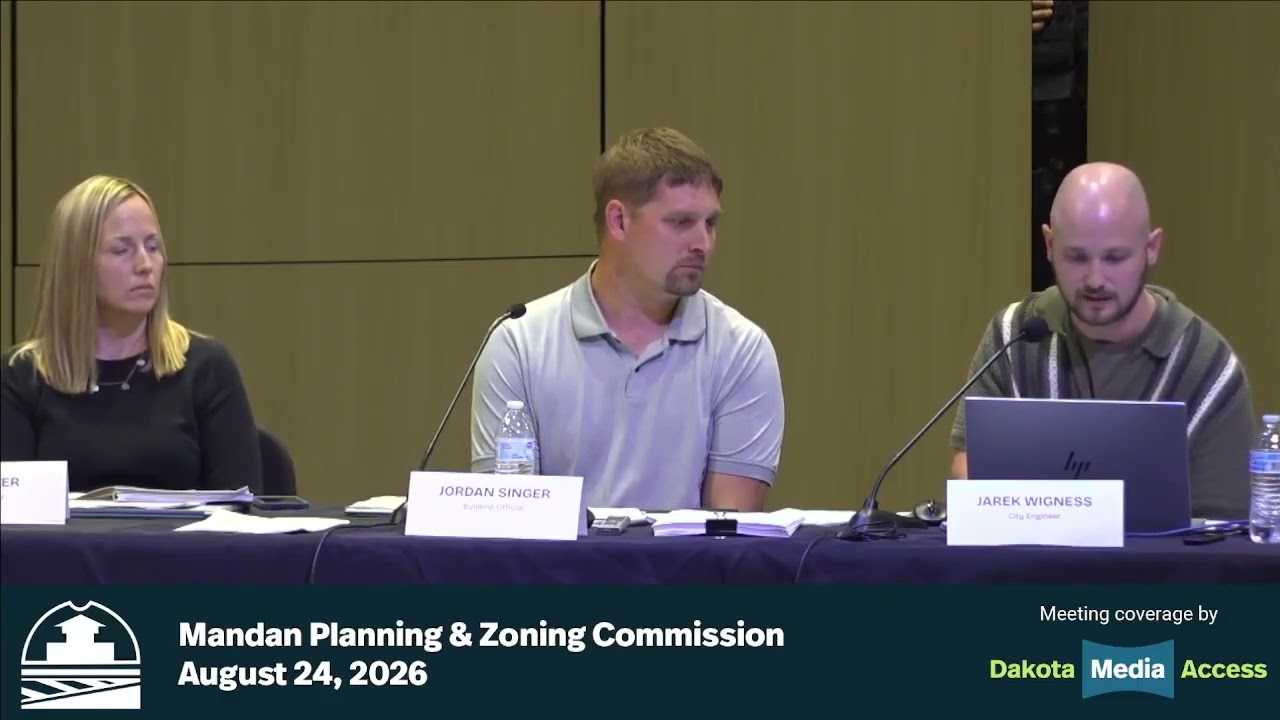Mandan Planning and Zoning Commission 2026-08-24