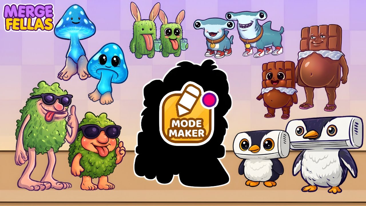 Merge Fellas Italian Baby Brainrot&nbsp;5 Maker Mode Evolution Gameplay | NEW MODE - Reaching Max Level