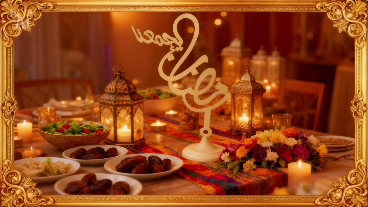 Ramadan frame-ramadan music—اهلا رمضان 🌙-مرحب ياهلال-مرحب رمضان-كم باقي لشهر رمضان 2026