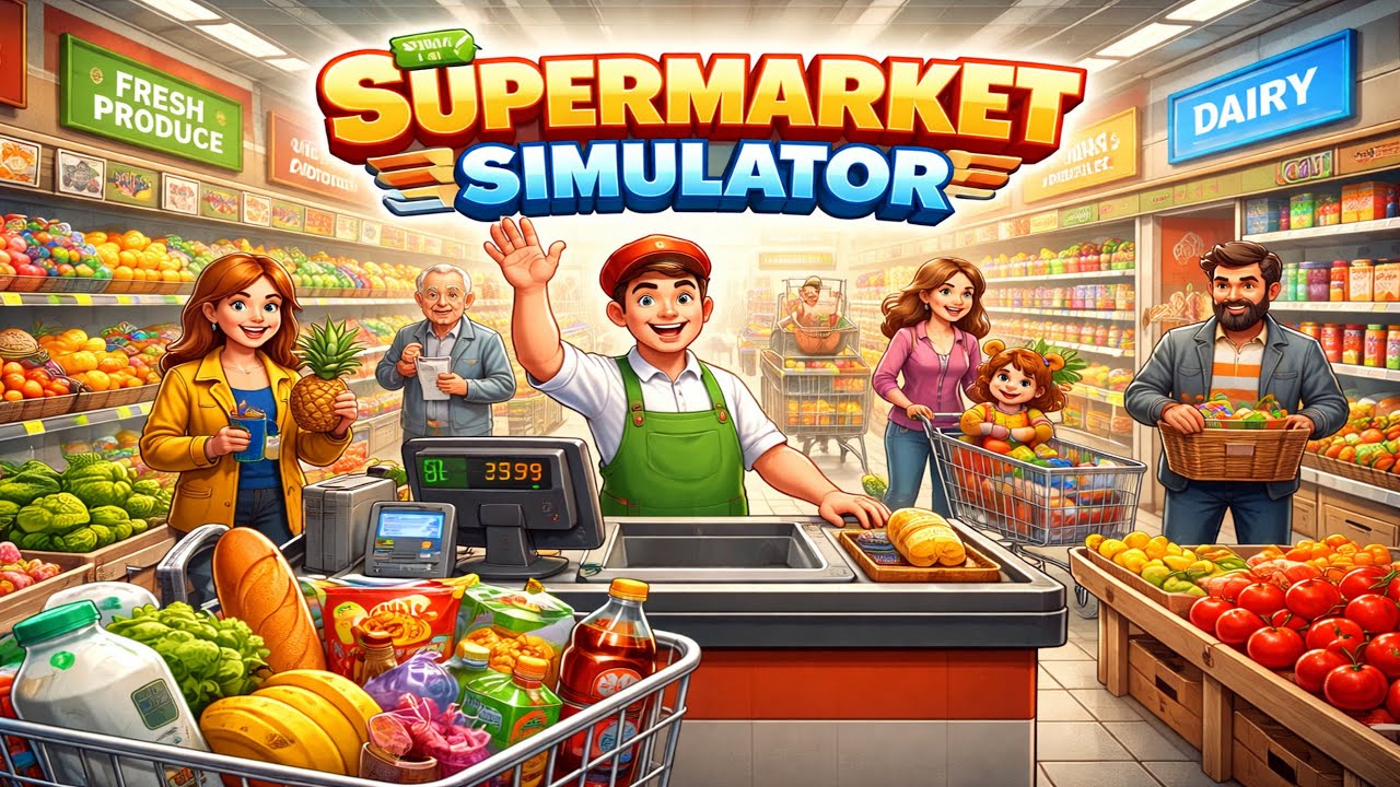 🧺🧈🥛 Supermarket Simulator – Копим деньги на новую лицензию 💵💲🤑  #56 🔥🔥🔥