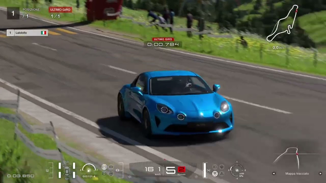 GT 7 Esperienza circuito Eiger Nordwand contrario 