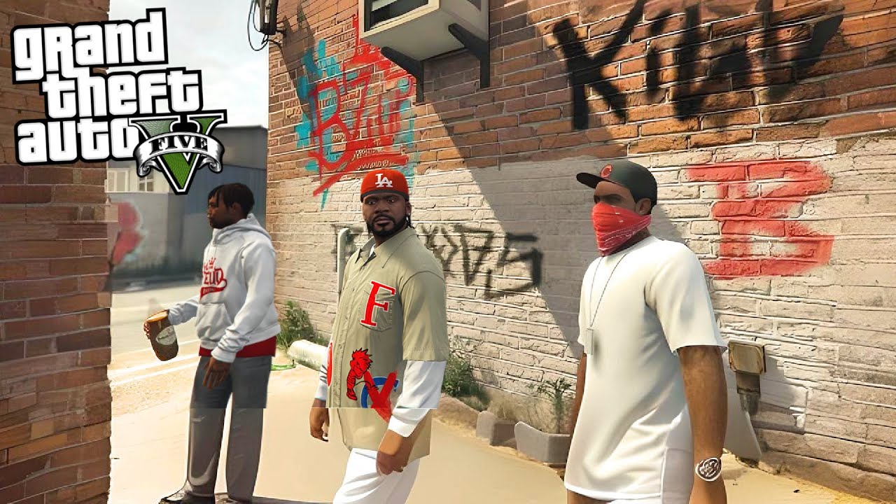 FRANKLIN & LAMAR JOINS A NEW GANG - TAKING BACK TERRITORY!!!! (GTA 5 Mods)