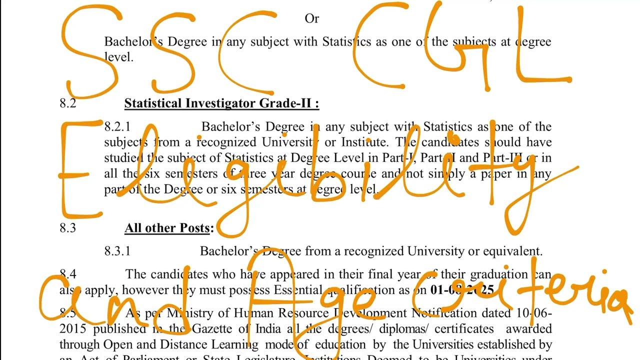 SSC CGL 2026 Eligibility & Age Limit 🔥 - Full Details + Category Wise Relaxation| Ssc Cgl Exam Date?