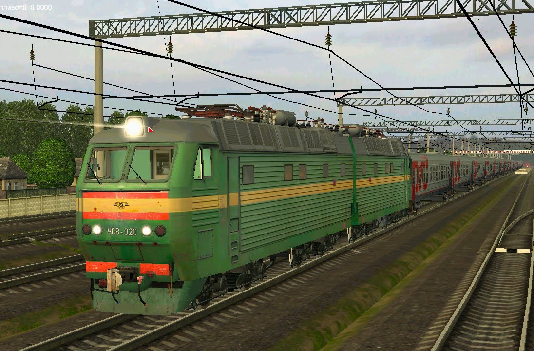 Симулятор поезда «ZDsimulator» | поездка на ЧС8 / Прибытие на Ростов-Главный