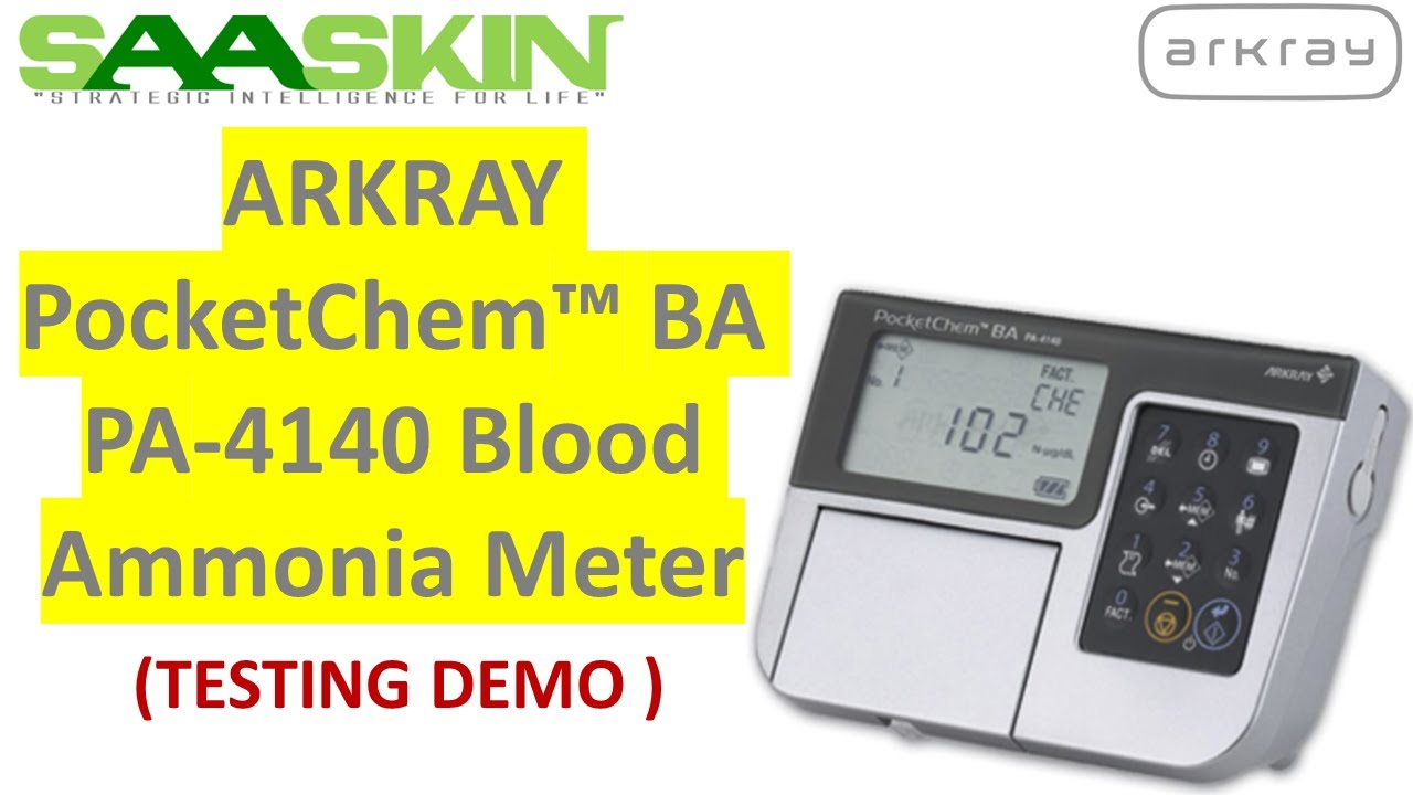 Измеритель аммиака в крови Arkray PocketChem ™ BA PA-4140 | ДЕМОНСТРАЦИЯ ТЕСТИРОВАНИЯ | #WD5502