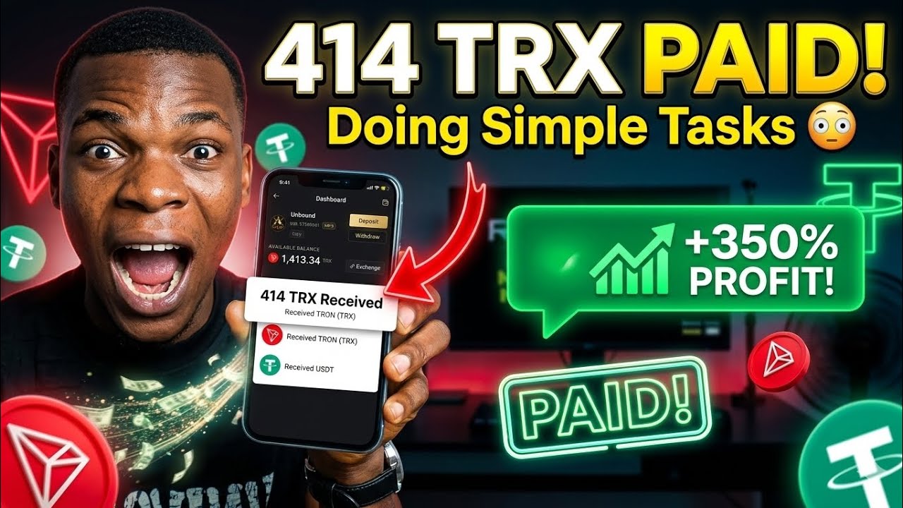 How To Earn TRON (TRX) For Doing Tasks on Your Phone (make money online)