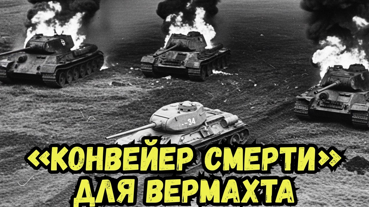 Когда Один Т-34 Вышел Против «Тигров» — Эта Хитрость Сожгла 16 Немецких Танков