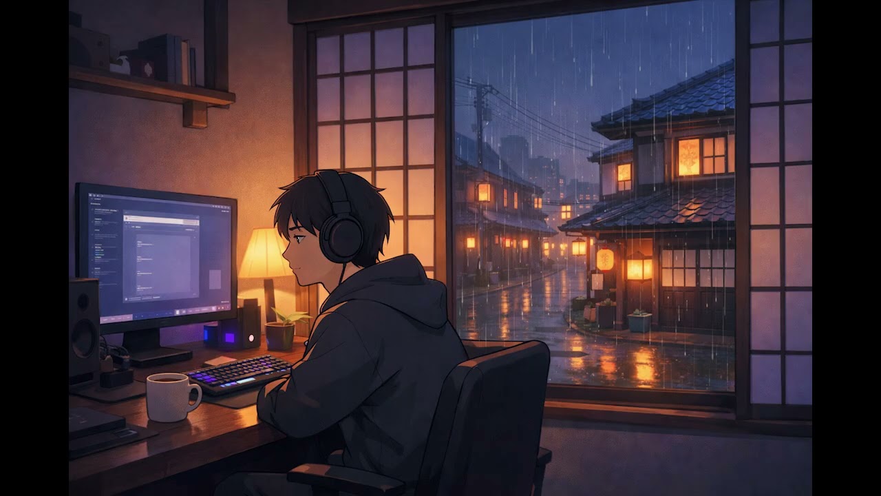 静かな夜 Lofi 🌙 Música Japonesa Tranquila para Estudiar y Jugar