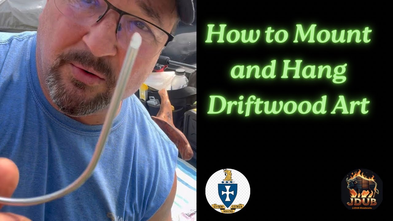 How to Mount and Hang Driftwood Art @JDUB-Woodworks