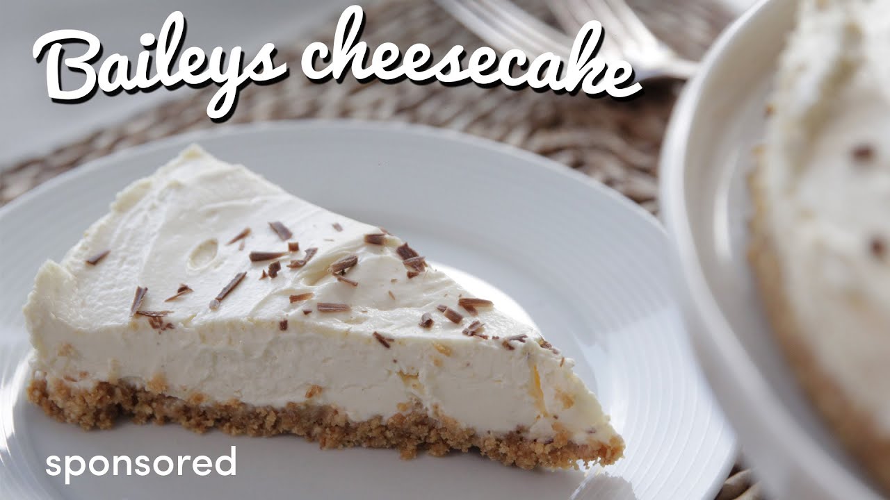 Delicious Creamy Baileys Cheesecake |  Crumbs & Baileys