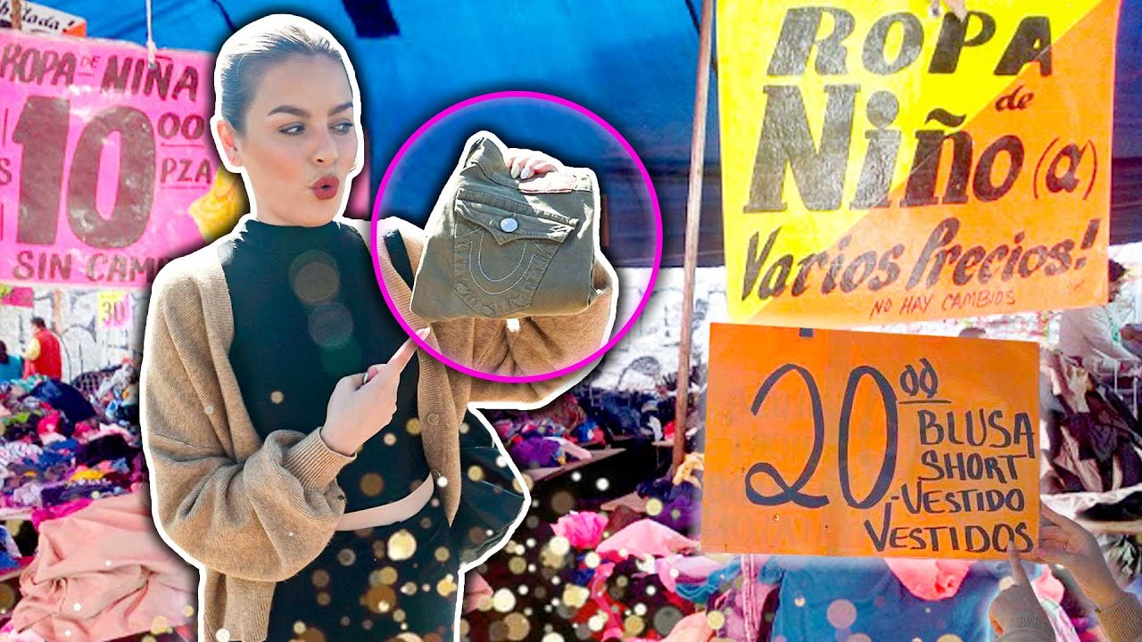 Así es el tianguis en frontera. Venden de todo