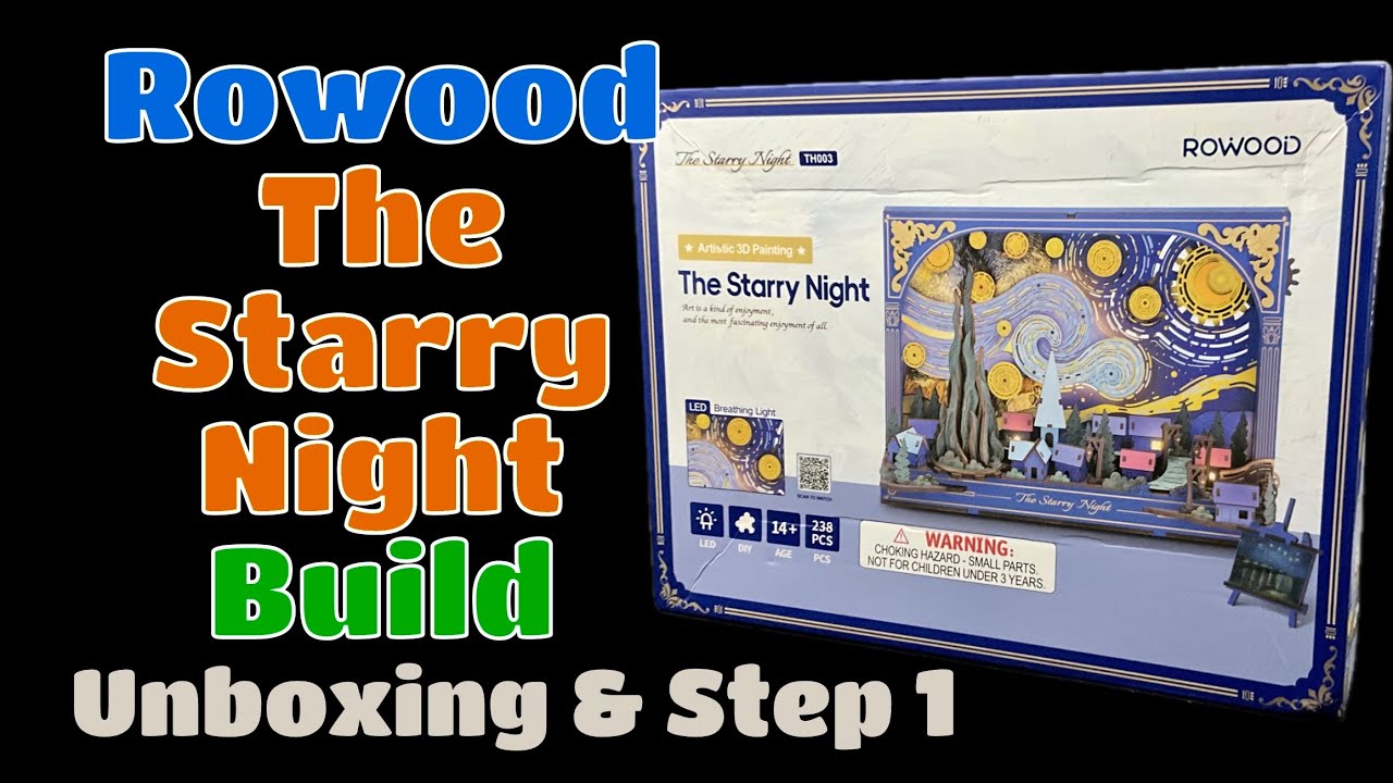 Rowed Starry Night 3D Painting: Unboxing & Step 1