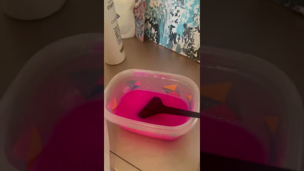 Dyeing hair cotton candy pink 🎀🦄🤍💝🐰✨